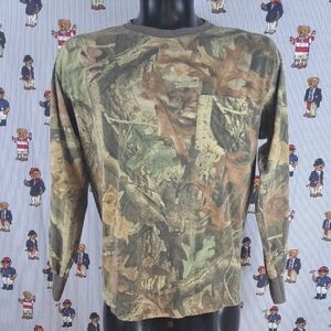 Vintage Ranger Advantage camouflage casual LG front pocket long-sleeved t-shirt